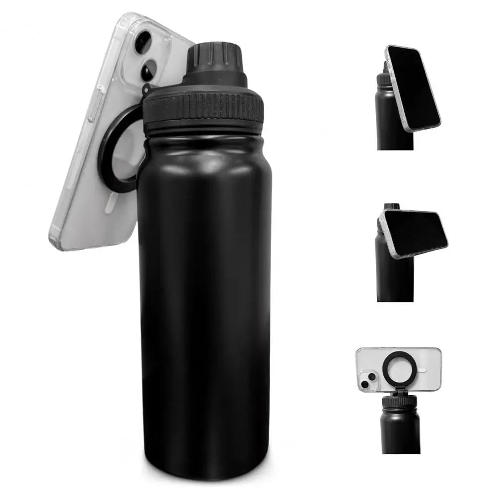Insulated Water Bottle with Phone Mount Insulated Water Bottle with Phone Mount